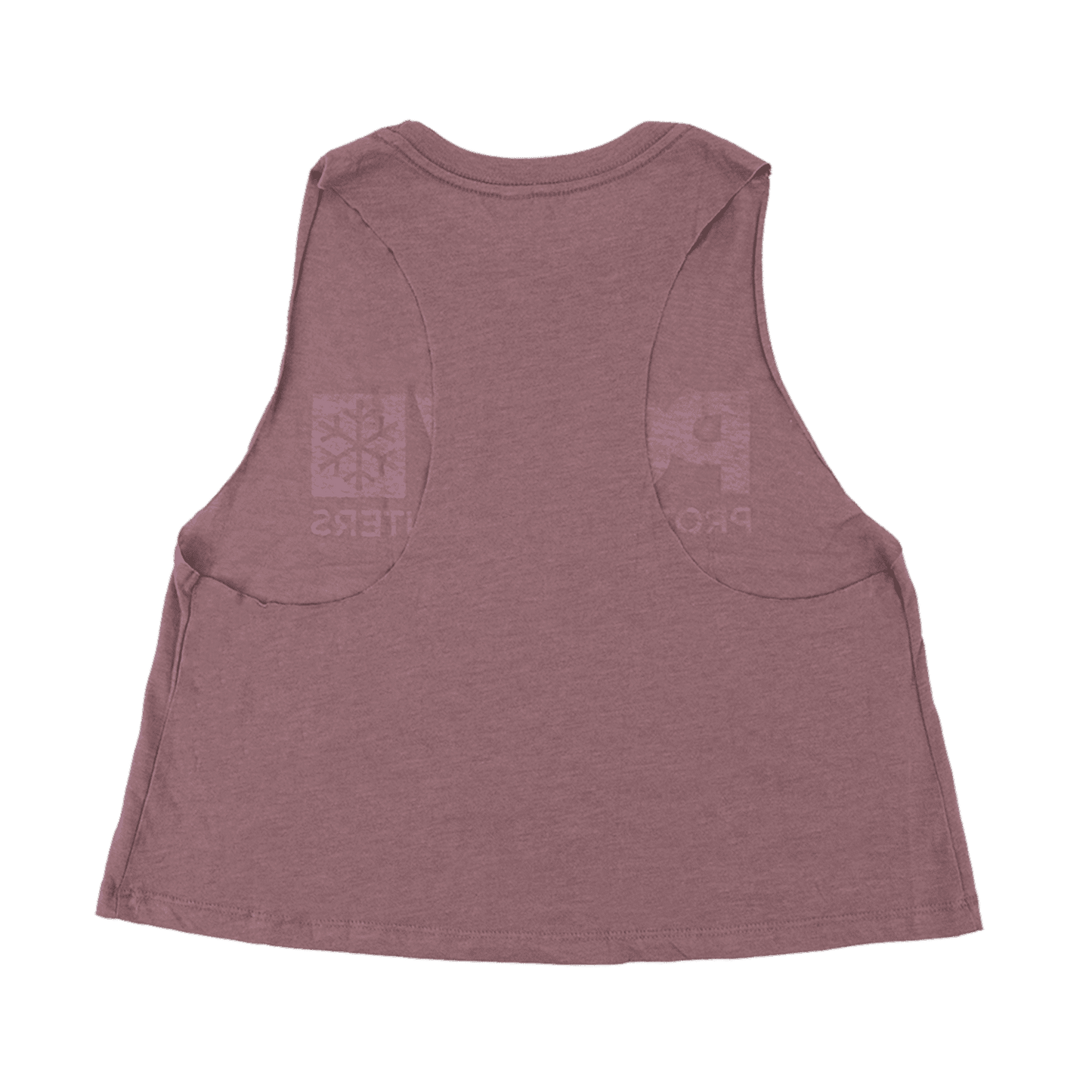 POW Stacked Logo Racerback Cropped Tank