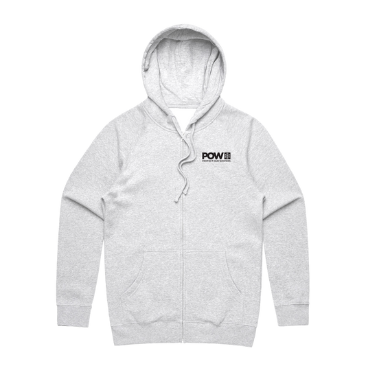 POW Division Zip Hoodie - Gray