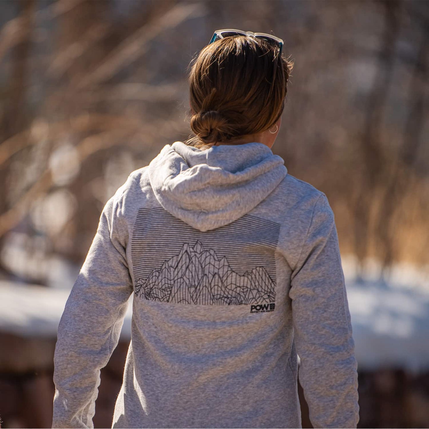 POW Division Zip Hoodie - Gray