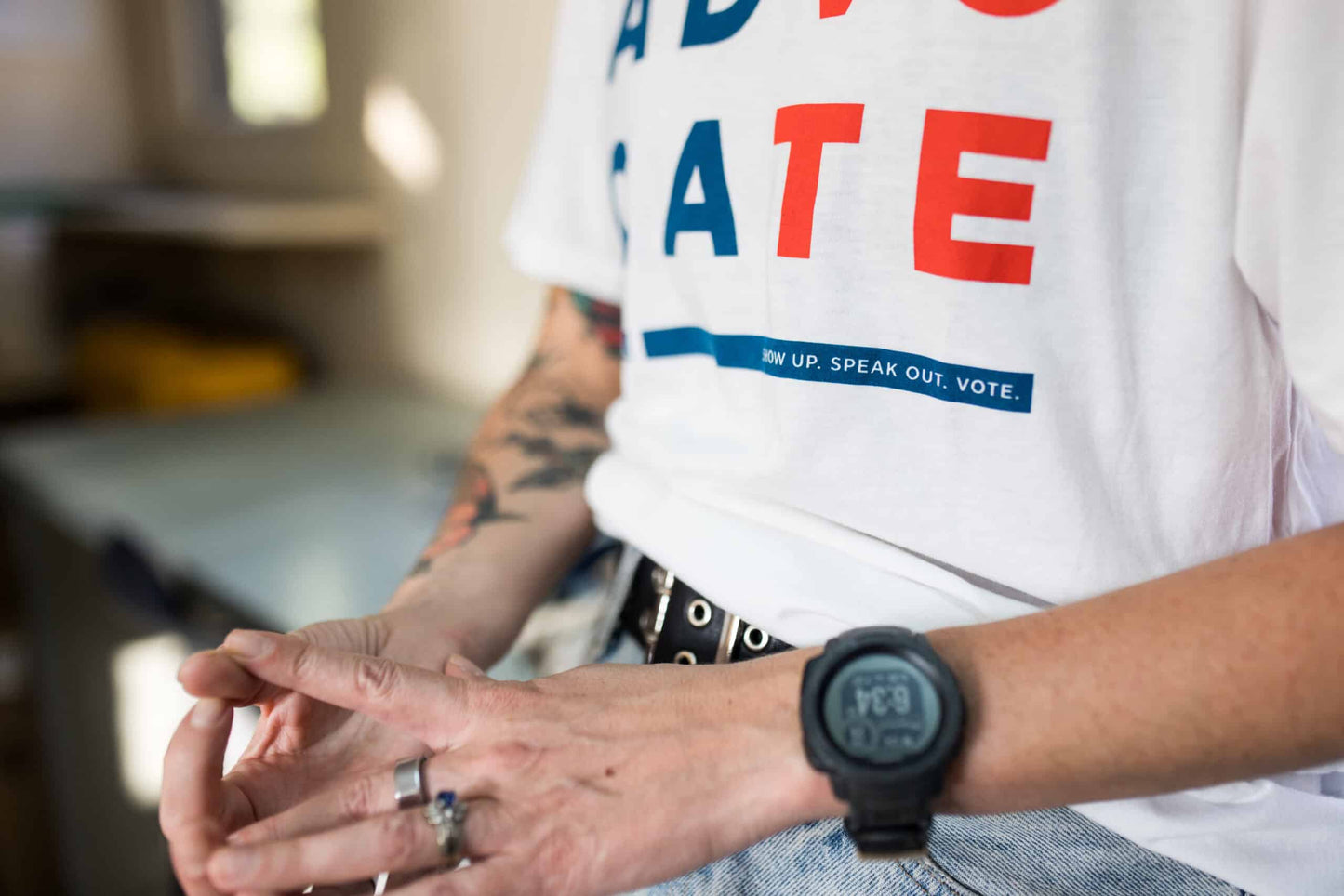 POW AdVOcaTE Tee - White
