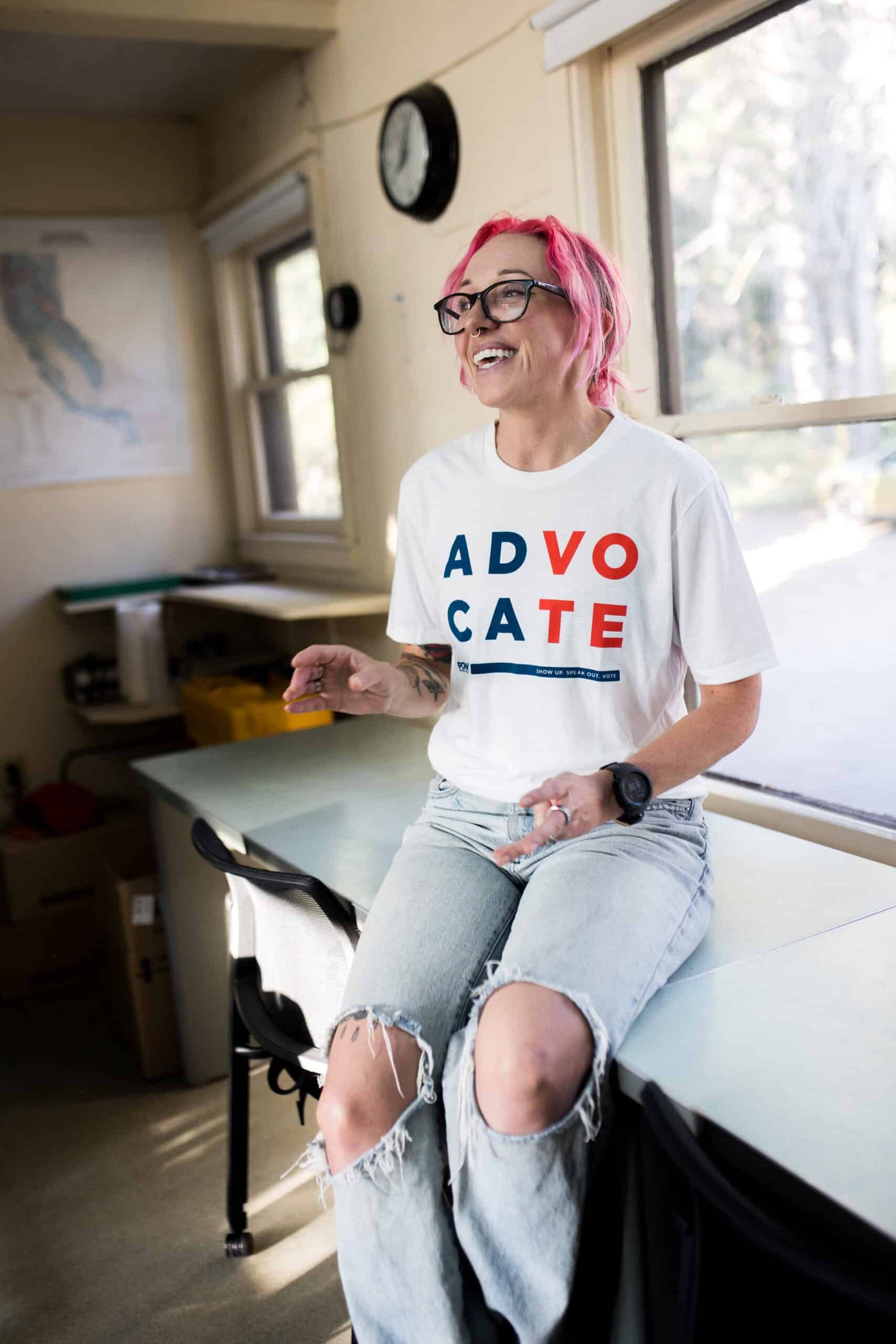 POW AdVOcaTE Tee - White