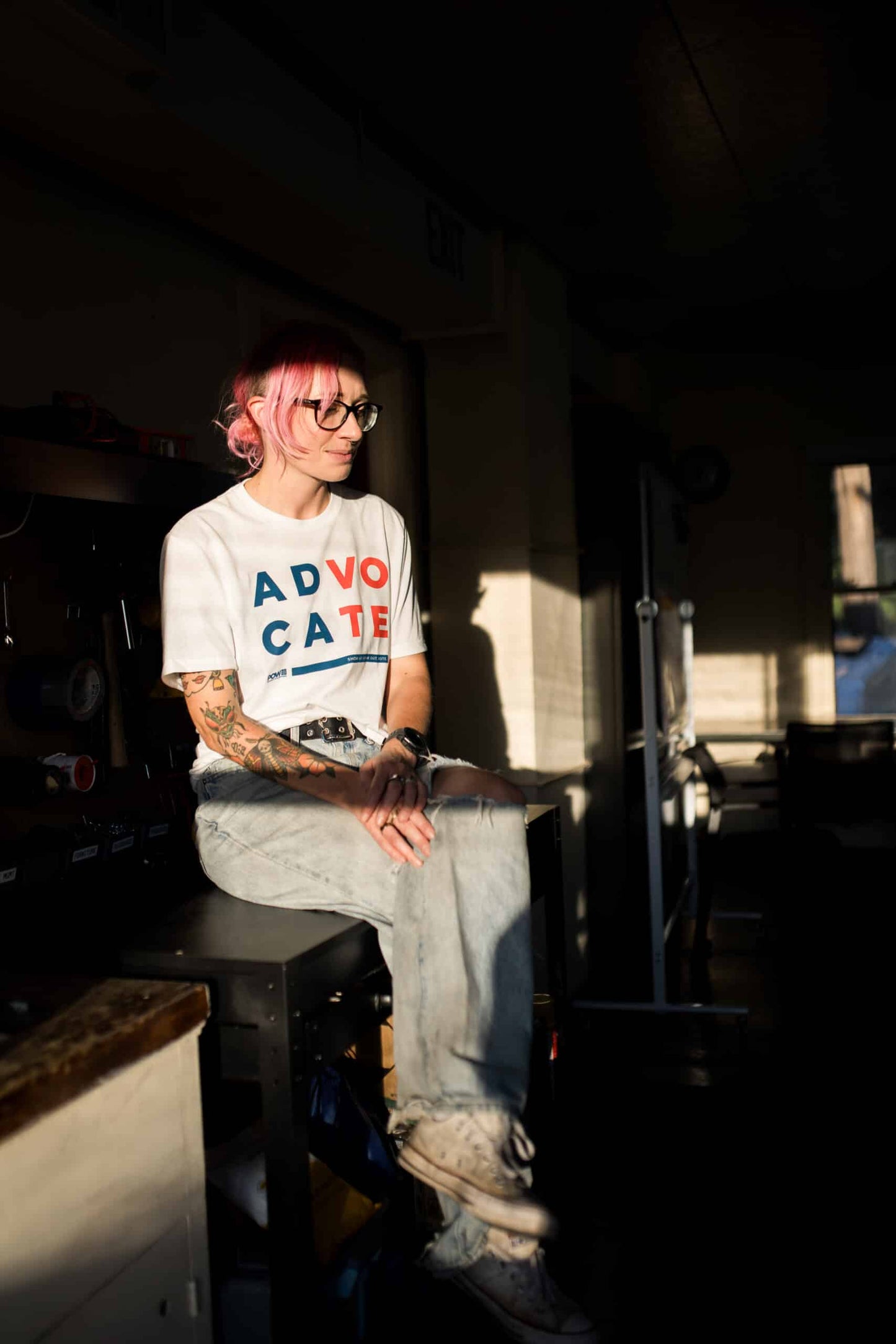 POW AdVOcaTE Tee - White
