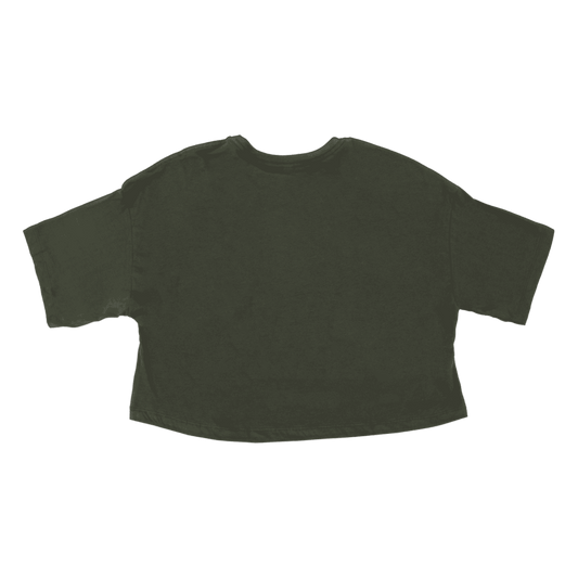 POW Stacked Logo Jersey Crop T-Shirt