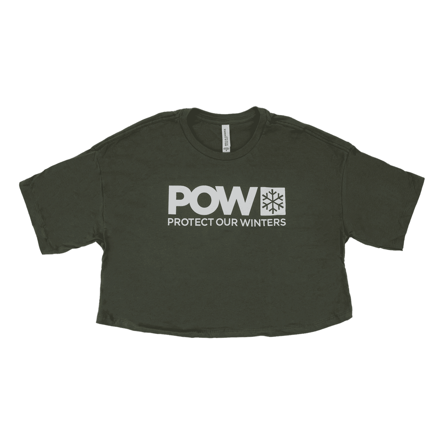POW Stacked Logo Jersey Crop T-Shirt