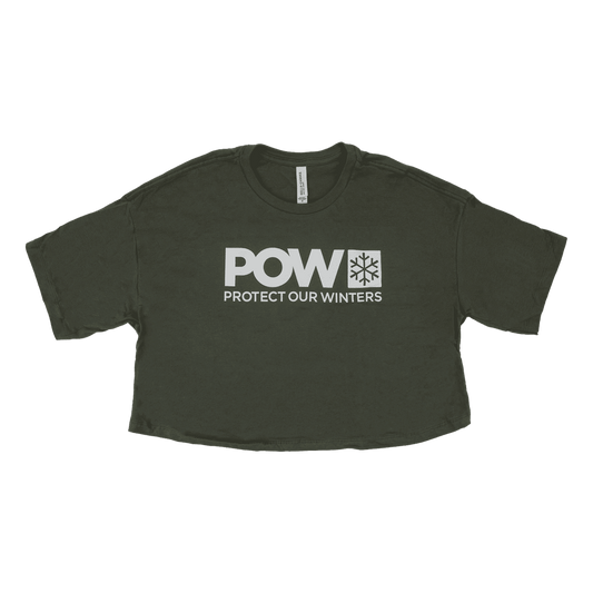 POW Stacked Logo Jersey Crop T-Shirt
