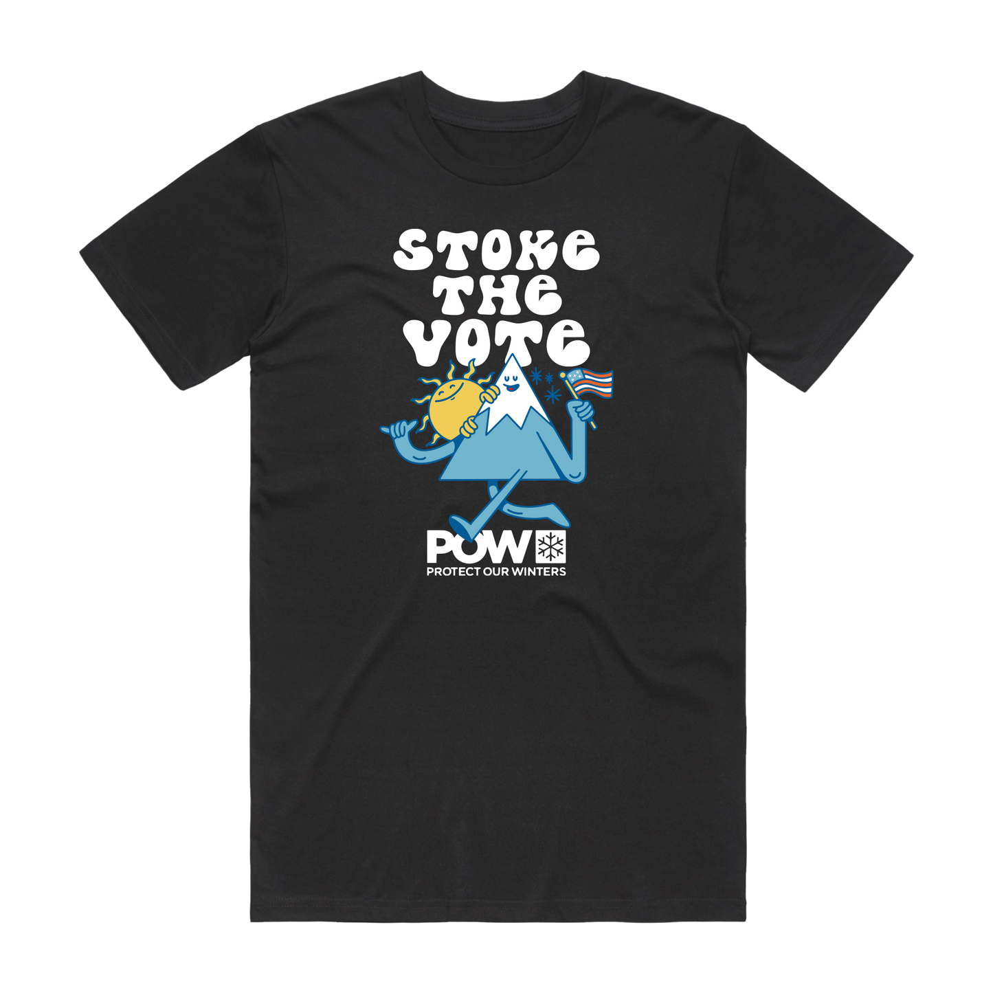 POW Hannah Eddy "Stoke The Vote" Tee - Black